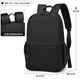 CavlslKcat雙肩包男小號休閑旅行小背包男小型書(shū)包大學(xué)生平板筆記本電腦包 黑色大號 14寸 27*15*42CM