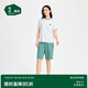 松山棉店松團(tuán)兒短袖短褲家居服套裝睡衣可外穿涼感夏薄款女-白色L