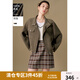 獨(dú)束大碼女裝羊毛立領(lǐng)短款毛呢外套2024冬季新款微胖mm時(shí)尚外套 堅(jiān)果棕 M (尺碼：1)