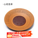 藏壺天下宜興紫砂大號(hào)壺承手工刻繪心經(jīng)干泡盤(pán)紫泥粉漿高檔圓形壺托盤(pán)底座 心經(jīng)壺承