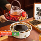 PAKCHOICE2024新款圍爐煮茶套裝電陶爐煮茶器具全套玻璃燒水壺室內(nèi)圍聚烤火