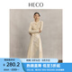HECO【素色心情】新中式國(guó)風(fēng)針織衫春秋新款盤扣長(zhǎng)袖羊毛衫上衣女裝 米白色 L
