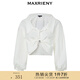 MAXRIENY【商場同款】精致復(fù)古襯衫秋季新款高級感上衣女 米白 M 02