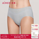 愛(ài)慕內(nèi)褲女經(jīng)典KiKi褲中腰三角褲輕薄凈痕AM22100淺灰160