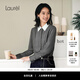Laurèl25秋新款學(xué)院風(fēng)寬松撞色襯衫女LWD363C01000 白撞灰 S