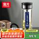 富光抗菌雙層玻璃杯 男女士泡茶杯 高硼硅玻璃水杯 商務(wù)便攜杯子380ml
