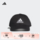 adidas經(jīng)典舒適運(yùn)動(dòng)遮陽棒球帽子男女阿迪達(dá)斯官方   黑色/白   OSFM