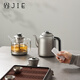 小界純鈦巖板奢石燒水壺嵌入式雙孔茶桌自動(dòng)上水茶臺一體消毒蒸茶暗藏式遙控 1.5L 純鈦燒水壺+純鈦蒸茶壺