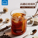 樂扣樂扣（LOCK&LOCK）玻璃杯咖啡杯耐熱早餐牛奶杯家用泡茶辦公室高硼硅玻璃冷萃杯 400ML
