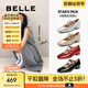 百麗（Belle）周雨彤同款珍妮女孩瑪麗珍鞋女商場款法式單鞋BR404AQ5 【周雨彤同款】銀色 37 (235mm)