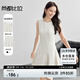 尚都比拉赫本風(fēng)連衣裙女春季通勤顯瘦a字裙無袖中款小黑裙  杏色  M 