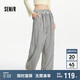 森馬（Semir）休閑褲女松緊腰遛彎長褲慵懶2025夏條紋闊腿褲顯腿長109325127010