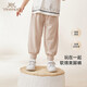 英氏（YEEHOO）童裝兒童褲子男童女童防蚊褲春夏季束腳褲長(cháng)褲大童親子裝