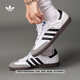 adidas「T頭鞋」SAMBA OG經(jīng)典復(fù)古板鞋德訓(xùn)鞋男女阿迪達(dá)斯三葉草 白/黑/淺灰 37