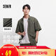 森馬（Semir）短袖襯衫男肌理感格子襯衣外穿內(nèi)搭2025夏季情侶上衣109325104201
