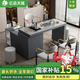 億品天城旋轉(zhuǎn)巖板茶臺輕奢移動旋轉(zhuǎn)一體桌椅組合陽臺泡茶2025新款現(xiàn)代簡約 茶桌 【可移動360°旋轉(zhuǎn)】 120x45cm【可移動360°旋轉(zhuǎn)】