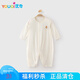 優(yōu)奇嬰兒衣服連體衣夏季男女寶寶長袖睡衣哈衣兒童爬服純棉無骨空調(diào)服