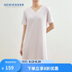 舒雅【莫代爾】女士40S莫代爾柔軟順滑純色家居睡裙連衣裙