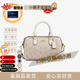 COACH【全國(guó)聯(lián)?！哭ⅠY Rowan 18 徽標(biāo)可拆卸肩帶 PVC波士頓包手提包 香草白CW329-IMXDM 現(xiàn)貨