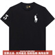 Polo Ralph Lauren拉夫勞倫SS23大馬標Logo刺繡圓領(lǐng)短袖T恤男款黑色 黑色 S