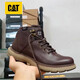 卡特（CAT）低幫男鞋馬丁靴英倫風(fēng)復古工裝鞋潮男休閑男鞋春秋季 中邦咖啡 42 運動(dòng)鞋碼