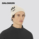 薩洛蒙（Salomon）男女款 戶(hù)外運動(dòng)休閑保暖舒適針織帽子 HERMITAGE BEANIE 灰白色 C26302 均碼