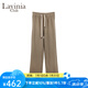 Lavinia Club拉維妮婭秋冬新款直筒寬松通勤時尚OL休閑百搭衛(wèi)褲女Y51K104S 卡其色 160/68A