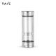 TAICTAIC太可純鈦茶水分離杯雙層高硼硅玻璃杯子泡茶過(guò)濾透明男士高檔 莫奈·皓月銀
