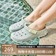 斯凱奇（Skechers）洞洞鞋女士河馬泡泡鞋夏季外穿透氣包頭百搭涼拖鞋沙灘鞋111419