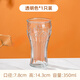 可口可樂(lè )杯玻璃杯  玻璃杯同款透明水杯簡(jiǎn)約創(chuàng  )意果汁冷飲杯啤 透明可樂(lè )杯*1