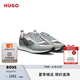 HUGO雨果【七夕節(jié)禮物】男士2025夏季新款帶品牌裝飾復(fù)古風(fēng)運(yùn)動(dòng)跑鞋 066-淺灰色 40