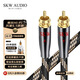 SKW 發(fā)燒級同軸線(xiàn) RCA蓮花頭公音頻線(xiàn) 6N單晶銅雙層屏蔽 SPDIF電視CD功放回音壁低音炮線(xiàn) BG01-1米