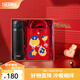 膳魔師（THERMOS）不銹鋼保溫杯女士大容量水杯車載杯子七夕節(jié)教師節(jié)禮物JNL/JNR 禮盒款JNL黑色附杯袋 500ml