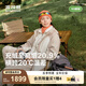 波司登2025新款沖鋒衣鵝絨服女短款三合一防風(fēng)防水保暖外套B250331302 初雪白/砂巖啡|8F10/7C42|8F1A XS 155/80A 體重約100斤以內(nèi)