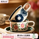 摩登主婦陶瓷咖啡杯碟套裝禮盒高顏值杯子訂婚結(jié)婚伴手禮物馬克杯 中古咖啡杯碟6只禮盒裝