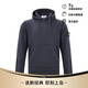 STONE ISLAND石頭島【經(jīng)典款】純色LOGO徽標(biāo)長(zhǎng)袖連帽衛(wèi)衣 深藍(lán)色 811564151-L