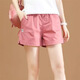 紀(jì)柏短褲夏季女2025新款女士短褲夏季外穿高檔運(yùn)動(dòng)短褲女薄款寬松女褲 梅子色（顏色偏深） XL 【115-130斤 接近卡碼拍大一號(hào)