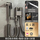 九牧王（joxod）全銅馬桶伴侶沖洗噴槍套裝一進(jìn)二出角閥雙控衛生間廁所高壓水龍頭 銅槍灰+銅噴槍3米套裝+旋轉支架