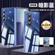 安柏希適用三星zfold7手機殼galaxy z fold7折疊屏保護套超薄透明中軸全包防摔支架硬殼高端殼膜一體男女 【全透明套暗影藍】鉆級透亮-久用不黃 三星 Z Fold7