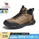 駱駝（CAMEL）男鞋冬季加絨保暖戶外登山鞋厚底增高防滑舒適徒步運(yùn)動(dòng)鞋子男 G13W379077 卡其 42