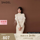 SNIDEL秋冬薄紗吊帶半高領(lǐng)針織連衣裙兩件套SWNO245065 象牙白 均碼 （F）
