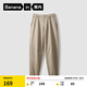 蕉內(nèi)（Bananain）基礎(chǔ)男士束腳休閑長(zhǎng)褲子春夏吸濕速干寬松舒適彈運(yùn)動(dòng)長(zhǎng)褲男 月沙棕 L