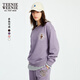 Teenie Weenie小熊女裝衛衣秋冬簡(jiǎn)約寬松休閑學(xué)院風(fēng)圓領(lǐng)套頭上衣 紫色 S