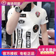 酷奇歐洲站夏季潮牌男士短袖t恤修身歐貨潮流時(shí)尚半袖上衣衫印花男裝 白色 4XL 190-210斤