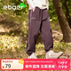 EBAER兒童戶外三防沖鋒褲2024秋裝男女童防水溯溪運動褲 葡萄紫 150cm 