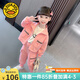 G.DUCKKIDS童裝女童套裝春秋新款兒童衣服小童春裝卡通女寶寶衛(wèi)衣兩件套洋氣 粉色C02- 100 適合身高90-100cm年齡3-4歲左