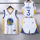 NBA KIDS-NIKE新款勇士隊籃球服普爾3號庫里30湯普森球衣比賽定制男女訓練 耐克白色普爾3號【套裝】 耐克3XL【175-180】身高