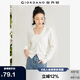 佐丹奴針織開衫女小外套 純棉V領(lǐng)小衫女 外搭純色女外衣05350649