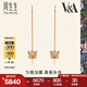 周生生七夕禮物 18K玫瑰金Vx26A皇冠藍(lán)寶石彩金耳線女款K金耳飾90599E