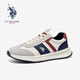 U.S. POLO ASSN.保羅男鞋秋季新款運動(dòng)鞋復古男士阿甘鞋舒適百搭鞋戶(hù)外跑鞋運動(dòng)鞋